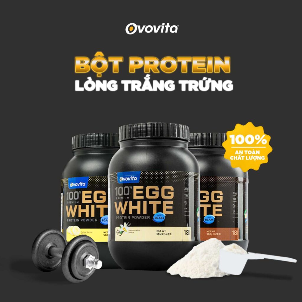 Bột lòng trắng trứng cung cấp protein cho gym – Egg White Protein Ovovita